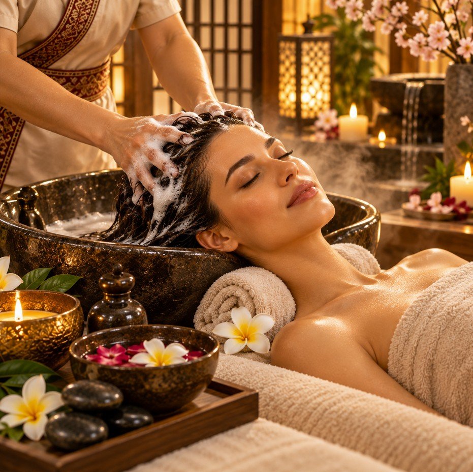 Japoniškas galvos SPA